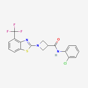 N-(2-chlorophenyl)-1-(4-(trifluoromethyl)benzo[d]thiazol-2-yl)azetidine-3-carboxamide
