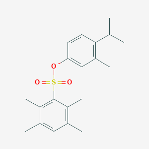 3-Methyl-4-(propan-2-yl)phenyl 2,3,5,6-tetramethylbenzene-1-sulfonate