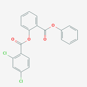 molecular formula C20H12Cl2O4 B289667 2-(Phenoxycarbonyl)phenyl 2,4-dichlorobenzoate 