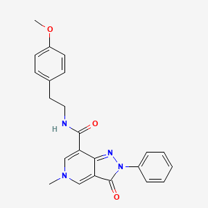 N-(4-methoxyphenethyl)-5-methyl-3-oxo-2-phenyl-3,5-dihydro-2H-pyrazolo[4,3-c]pyridine-7-carboxamide