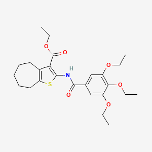 ethyl 2-[(3,4,5-triethoxybenzoyl)amino]-5,6,7,8-tetrahydro-4H-cyclohepta[b]thiophene-3-carboxylate