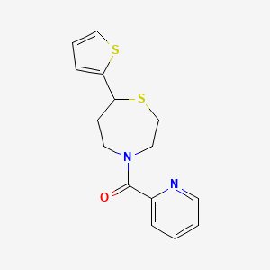Pyridin-2-yl(7-(thiophen-2-yl)-1,4-thiazepan-4-yl)methanone