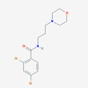 2,4-dibromo-N-(3-morpholin-4-ylpropyl)benzamide