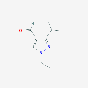 molecular formula C9H14N2O B2896696 1-乙基-3-异丙基-1H-吡唑-4-甲醛 CAS No. 1247982-17-7