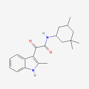 2-(2-methyl-1H-indol-3-yl)-2-oxo-N-(3,3,5-trimethylcyclohexyl)acetamide
