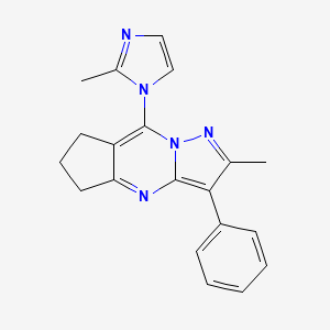 2-methyl-8-(2-methyl-1H-imidazol-1-yl)-3-phenyl-6,7-dihydro-5H-cyclopenta[d]pyrazolo[1,5-a]pyrimidine