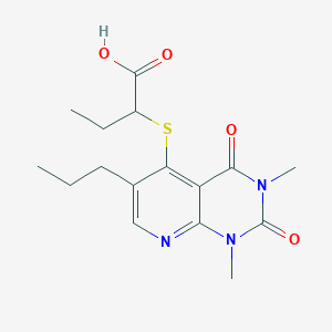 2-((1,3-Dimethyl-2,4-dioxo-6-propyl-1,2,3,4-tetrahydropyrido[2,3-d]pyrimidin-5-yl)thio)butanoic acid