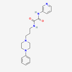 molecular formula C20H25N5O2 B2896716 N1-(3-(4-苯基哌嗪-1-基)丙基)-N2-(吡啶-3-基)草酰胺 CAS No. 1251710-37-8