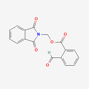 molecular formula C17H11NO5 B2896717 (1,3-Dioxoisoindol-2-yl)methyl 2-formylbenzoate CAS No. 730975-64-1