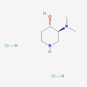 molecular formula C7H18Cl2N2O B2896718 trans-3-(Dimethylamino)-4-piperidinol dihydrochloride CAS No. 2209078-76-0