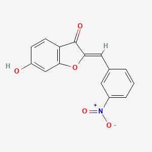 (2Z)-6-hydroxy-2-(3-nitrobenzylidene)-1-benzofuran-3(2H)-one