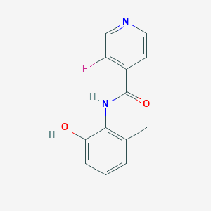 molecular formula C13H11FN2O2 B2896743 3-氟-N-(2-羟基-6-甲基苯基)吡啶-4-甲酰胺 CAS No. 1795501-79-9