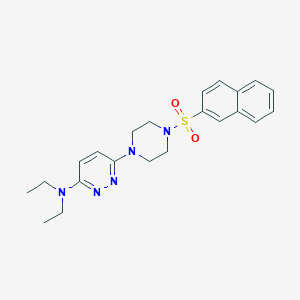 N,N-diethyl-6-(4-(naphthalen-2-ylsulfonyl)piperazin-1-yl)pyridazin-3-amine