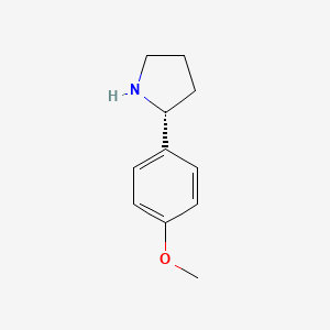 molecular formula C11H15NO B2896748 (R)-2-(4-甲氧基苯基)吡咯烷 CAS No. 154777-21-6