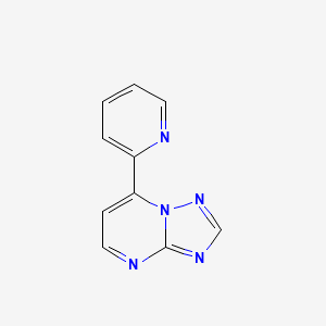 molecular formula C10H7N5 B2896751 7-(2-Pyridinyl)[1,2,4]triazolo[1,5-a]pyrimidine CAS No. 320416-38-4