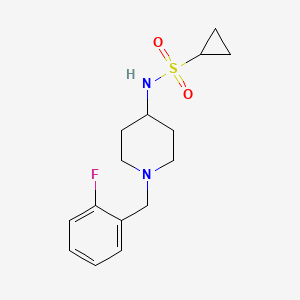 N-{1-[(2-fluorophenyl)methyl]piperidin-4-yl}cyclopropanesulfonamide