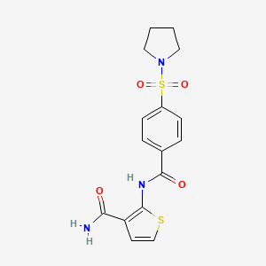 2-(4-(Pyrrolidin-1-ylsulfonyl)benzamido)thiophene-3-carboxamide