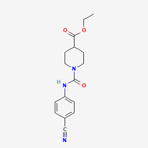 Ethyl 1-[(4-cyanophenyl)carbamoyl]piperidine-4-carboxylate