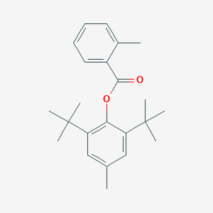 molecular formula C23H30O2 B289679 2,6-Ditert-butyl-4-methylphenyl 2-methylbenzoate 