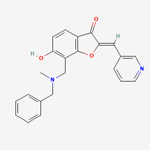 (Z)-7-((benzyl(methyl)amino)methyl)-6-hydroxy-2-(pyridin-3-ylmethylene)benzofuran-3(2H)-one