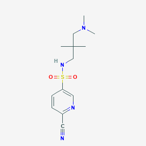 6-cyano-N-[3-(dimethylamino)-2,2-dimethylpropyl]pyridine-3-sulfonamide
