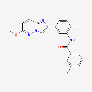 molecular formula C22H20N4O2 B2896801 N-(5-(6-甲氧基咪唑并[1,2-b]哒嗪-2-基)-2-甲基苯基)-3-甲基苯甲酰胺 CAS No. 946217-22-7