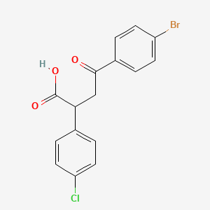 4-(4-Bromophenyl)-2-(4-chlorophenyl)-4-oxobutanoic acid
