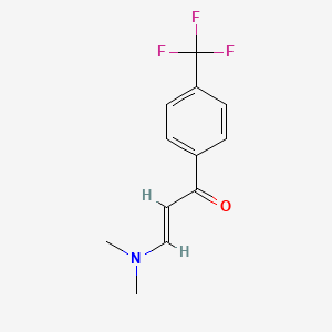 molecular formula C12H12F3NO B2896821 (2E)-3-(dimethylamino)-1-[4-(trifluoromethyl)phenyl]prop-2-en-1-one CAS No. 882873-84-9