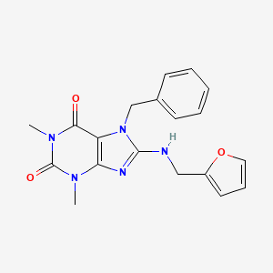 7-benzyl-8-((furan-2-ylmethyl)amino)-1,3-dimethyl-1H-purine-2,6(3H,7H)-dione
