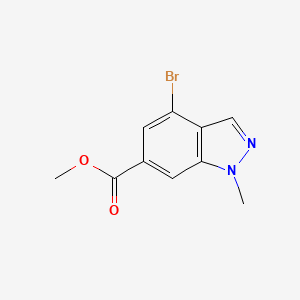 molecular formula C10H9BrN2O2 B2896823 Methyl 4-bromo-1-methyl-1H-indazole-6-carboxylate CAS No. 1638759-79-1