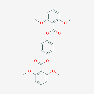 molecular formula C24H22O8 B289683 4-[(2,6-Dimethoxybenzoyl)oxy]phenyl 2,6-dimethoxybenzoate 