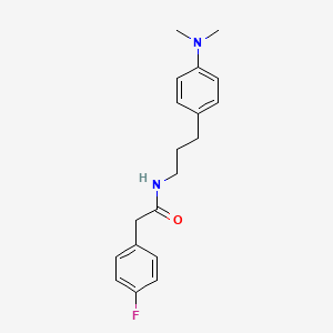 molecular formula C19H23FN2O B2896840 N-(3-(4-(dimethylamino)phenyl)propyl)-2-(4-fluorophenyl)acetamide CAS No. 952995-94-7