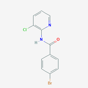molecular formula C12H8BrClN2O B289685 4-bromo-N-(3-chloropyridin-2-yl)benzamide 