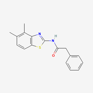 N-(4,5-dimethyl-1,3-benzothiazol-2-yl)-2-phenylacetamide