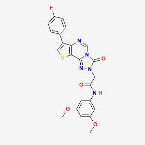 N-(3,5-dimethoxyphenyl)-2-(7-(4-fluorophenyl)-3-oxothieno[2,3-e][1,2,4]triazolo[4,3-c]pyrimidin-2(3H)-yl)acetamide