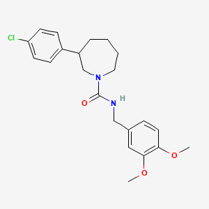 3-(4-chlorophenyl)-N-(3,4-dimethoxybenzyl)azepane-1-carboxamide