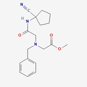 molecular formula C18H23N3O3 B2896879 2-[苄基-[2-[(1-氰基环戊基)氨基]-2-氧代乙基]氨基]乙酸甲酯 CAS No. 1223264-54-7