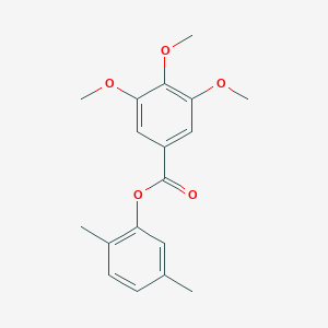 molecular formula C18H20O5 B289688 2,5-Dimethylphenyl 3,4,5-trimethoxybenzoate 