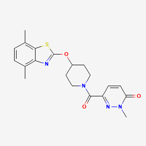 6-(4-((4,7-dimethylbenzo[d]thiazol-2-yl)oxy)piperidine-1-carbonyl)-2-methylpyridazin-3(2H)-one