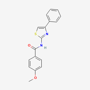 4-methoxy-N-(4-phenyl-1,3-thiazol-2-yl)benzamide