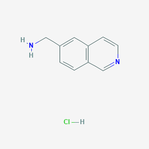 molecular formula C10H11ClN2 B2896900 (Isoquinolin-6-yl)methanamine hydrochloride CAS No. 1053655-94-9; 1396762-19-8