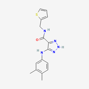 5-[(3,4-dimethylphenyl)amino]-N-(2-thienylmethyl)-1H-1,2,3-triazole-4-carboxamide