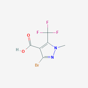 3-Bromo-1-methyl-5-(trifluoromethyl)pyrazole-4-carboxylic acid
