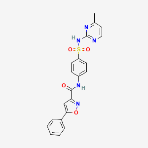N-{4-[(4-methylpyrimidin-2-yl)sulfamoyl]phenyl}-5-phenyl-1,2-oxazole-3-carboxamide