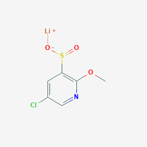 molecular formula C6H5ClLiNO3S B2896949 Lithium(1+) ion 5-chloro-2-methoxypyridine-3-sulfinate CAS No. 2225141-70-6
