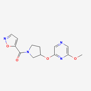 Isoxazol-5-yl(3-((6-methoxypyrazin-2-yl)oxy)pyrrolidin-1-yl)methanone
