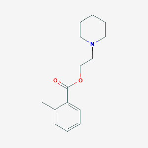 molecular formula C15H21NO2 B289696 2-Piperidin-1-ylethyl 2-methylbenzoate CAS No. 90259-59-9
