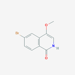 molecular formula C10H8BrNO2 B2896961 6-bromo-4-methoxyisoquinolin-1(2H)-one CAS No. 1443377-59-0