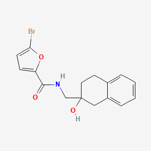 molecular formula C16H16BrNO3 B2896972 5-bromo-N-((2-hydroxy-1,2,3,4-tetrahydronaphthalen-2-yl)methyl)furan-2-carboxamide CAS No. 1421466-00-3