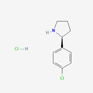 molecular formula C10H13Cl2N B2896976 (s)-2-(4-Chlorophenyl)pyrrolidine hydrochloride CAS No. 1228560-89-1